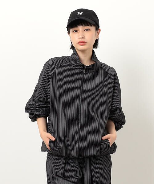 Purple&Yellow / パープルアンドイエロー ブルゾン | サッカーストライプブルゾン | 詳細15