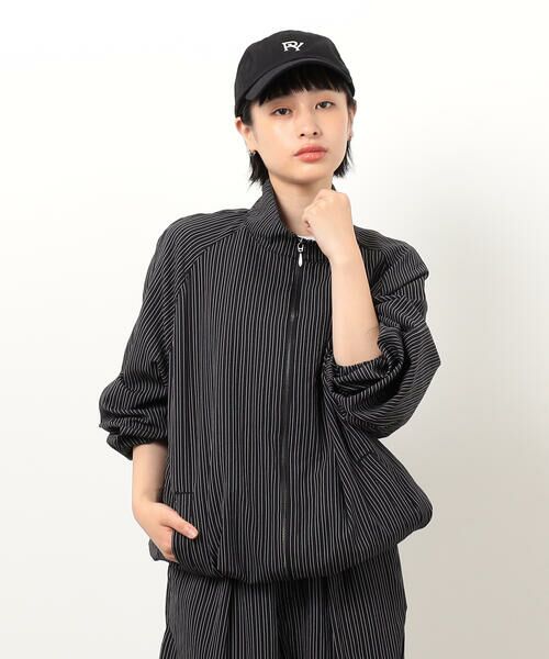 Purple&Yellow / パープルアンドイエロー ブルゾン | サッカーストライプブルゾン | 詳細16