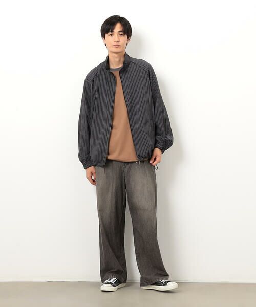 Purple&Yellow / パープルアンドイエロー ブルゾン | サッカーストライプブルゾン | 詳細2