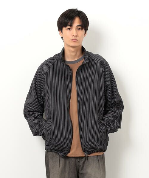 Purple&Yellow / パープルアンドイエロー ブルゾン | サッカーストライプブルゾン | 詳細3