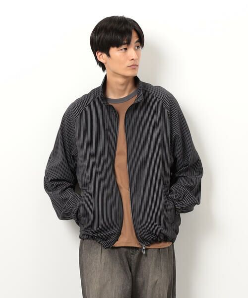 Purple&Yellow / パープルアンドイエロー ブルゾン | サッカーストライプブルゾン | 詳細5