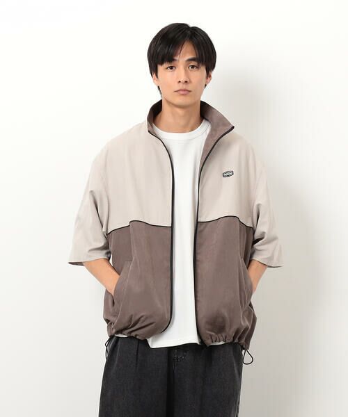 Purple&Yellow / パープルアンドイエロー ブルゾン | ピーチスキン５分袖ブルゾン | 詳細13