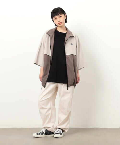 Purple&Yellow / パープルアンドイエロー ブルゾン | ピーチスキン５分袖ブルゾン | 詳細16