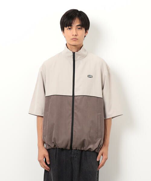 Purple&Yellow / パープルアンドイエロー ブルゾン | ピーチスキン５分袖ブルゾン | 詳細20