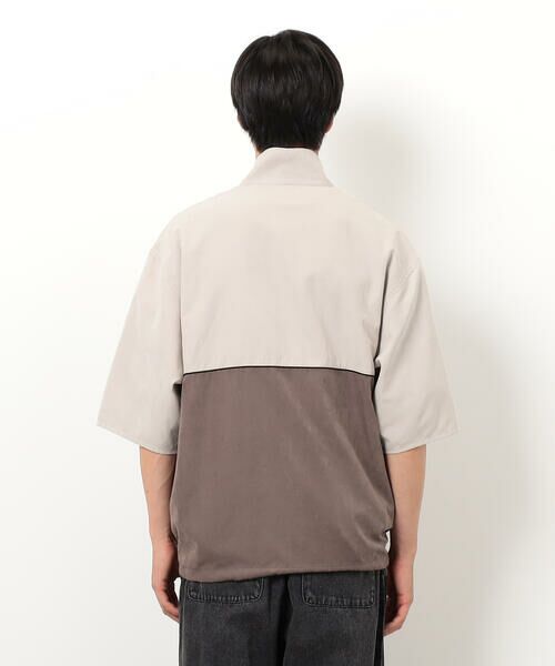 Purple&Yellow / パープルアンドイエロー ブルゾン | ピーチスキン５分袖ブルゾン | 詳細22