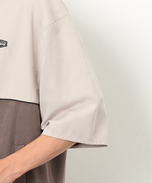 Purple&Yellow / パープルアンドイエロー ブルゾン | ピーチスキン５分袖ブルゾン | 詳細24