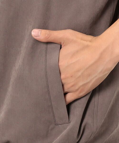 Purple&Yellow / パープルアンドイエロー ブルゾン | ピーチスキン５分袖ブルゾン | 詳細25