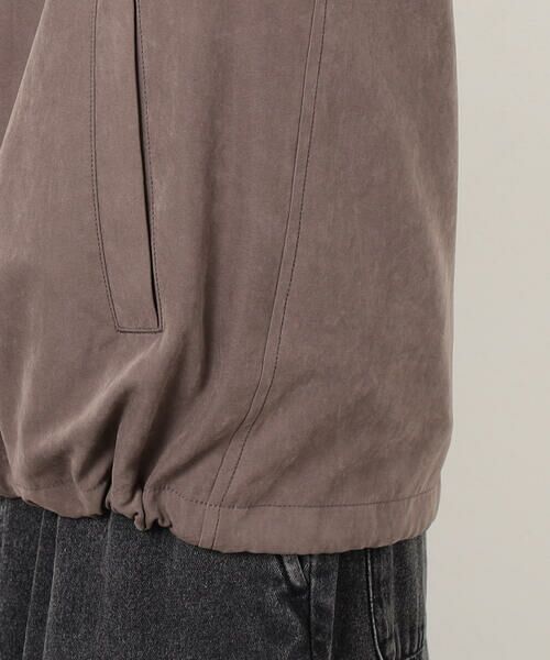 Purple&Yellow / パープルアンドイエロー ブルゾン | ピーチスキン５分袖ブルゾン | 詳細26