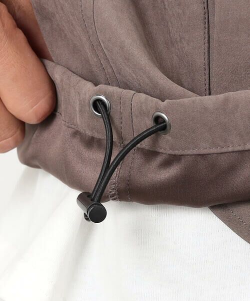 Purple&Yellow / パープルアンドイエロー ブルゾン | ピーチスキン５分袖ブルゾン | 詳細27