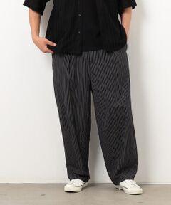 Purple&Yellow / パープルアンドイエロー その他パンツ | サッカーストライプワイドテーパードパンツ