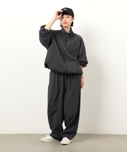 Purple&Yellow / パープルアンドイエロー その他パンツ | サッカーストライプワイドテーパードパンツ | 詳細11