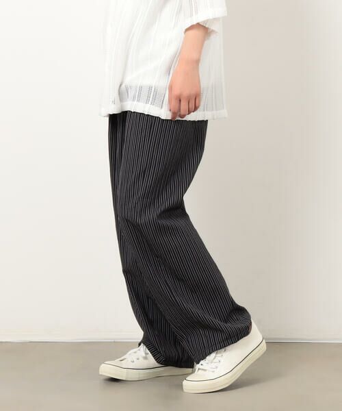 Purple&Yellow / パープルアンドイエロー その他パンツ | サッカーストライプワイドテーパードパンツ | 詳細13