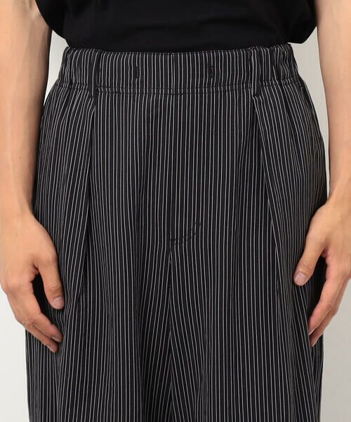 Purple&Yellow / パープルアンドイエロー その他パンツ | サッカーストライプワイドテーパードパンツ | 詳細19