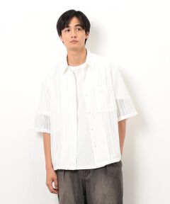 Purple&Yellow / パープルアンドイエロー シャツ・ブラウス | ストライプレースシャツ