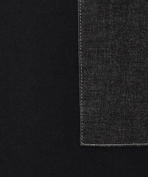 Purple&Yellow / パープルアンドイエロー カットソー | インレイデニム切り替えプルオーバー | 詳細10