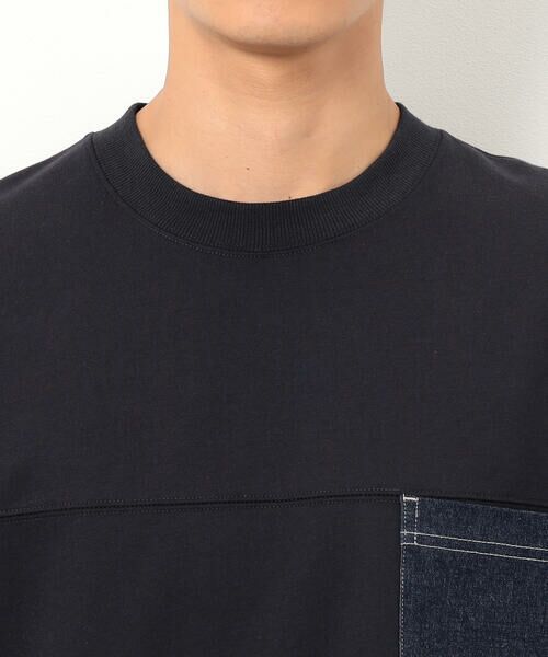 Purple&Yellow / パープルアンドイエロー カットソー | インレイデニム切り替えプルオーバー | 詳細24