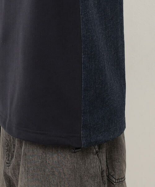Purple&Yellow / パープルアンドイエロー カットソー | インレイデニム切り替えプルオーバー | 詳細27