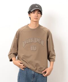 Purple&Yellow / パープルアンドイエロー カットソー | ロゴアップリケプルオーバー