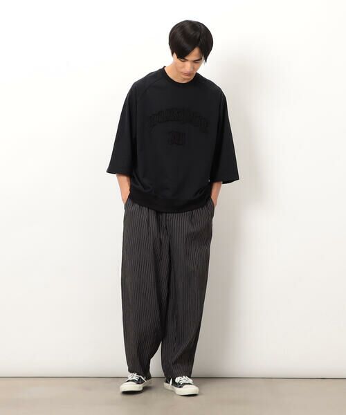 Purple&Yellow / パープルアンドイエロー カットソー | ロゴアップリケプルオーバー | 詳細1