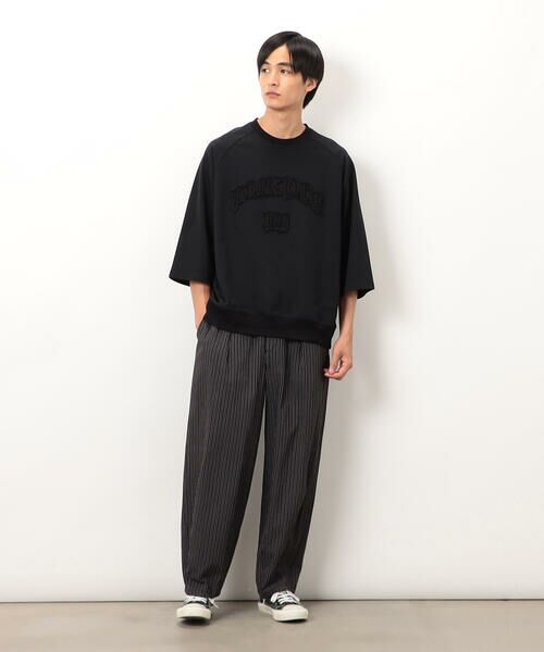 Purple&Yellow / パープルアンドイエロー カットソー | ロゴアップリケプルオーバー | 詳細2