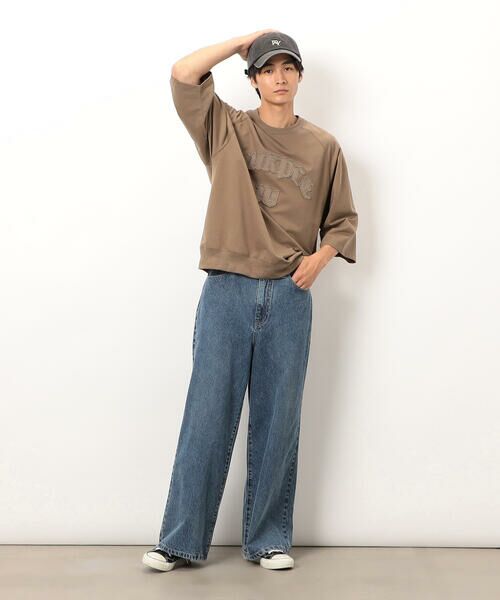 Purple&Yellow / パープルアンドイエロー カットソー | ロゴアップリケプルオーバー | 詳細7