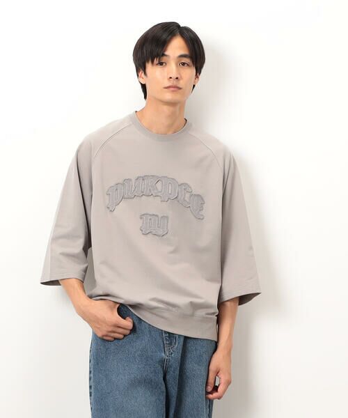 Purple&Yellow / パープルアンドイエロー カットソー | ロゴアップリケプルオーバー | 詳細14