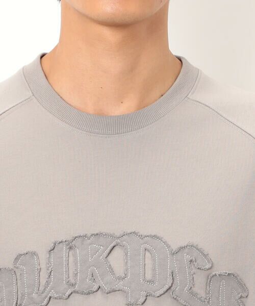 Purple&Yellow / パープルアンドイエロー カットソー | ロゴアップリケプルオーバー | 詳細20