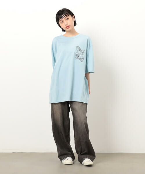 Purple&Yellow / パープルアンドイエロー Tシャツ | バック&胸刺繍ウェーブロゴ半袖Tシャツ | 詳細27