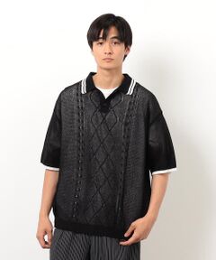 Purple&Yellow / パープルアンドイエロー ニット・セーター | シアーポロニット