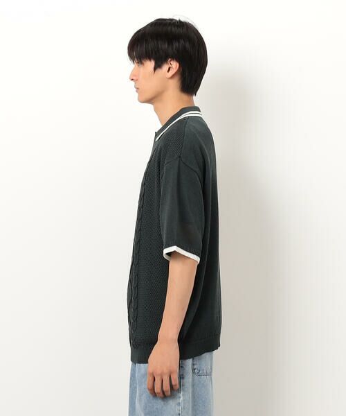 Purple&Yellow / パープルアンドイエロー ニット・セーター | シアーポロニット | 詳細21