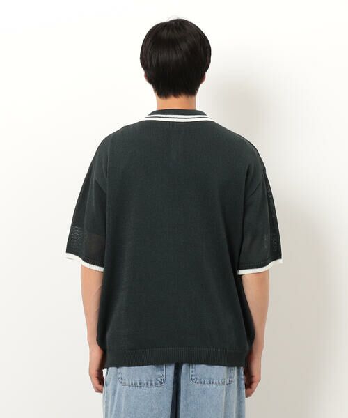 Purple&Yellow / パープルアンドイエロー ニット・セーター | シアーポロニット | 詳細22