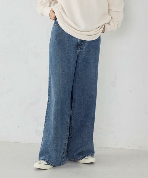 Purple&Yellow / パープルアンドイエロー デニムパンツ | デニムワイドバギーパンツ | 詳細15