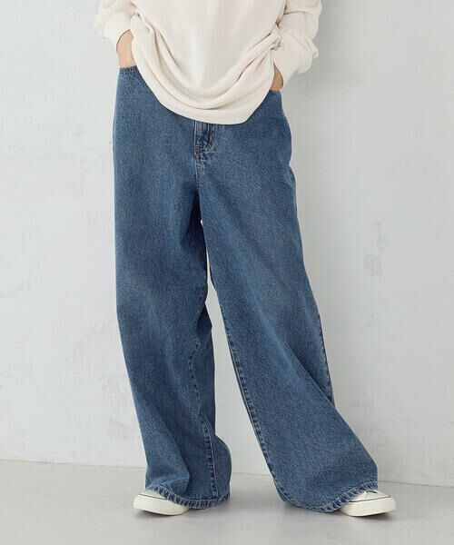 よわね様 セール】 デニムワイドバギーパンツ （デニムパンツ