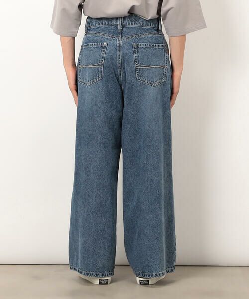 セール】 デニムワイドバギーパンツ （デニムパンツ