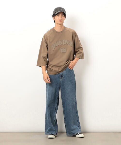 Purple&Yellow / パープルアンドイエロー デニムパンツ | デニムワイドバギーパンツ | 詳細8