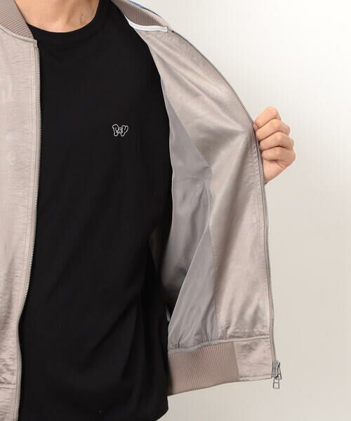 Purple&Yellow / パープルアンドイエロー Gジャン・デニムジャケット | サテン×デニム切替刺繍ブルゾン | 詳細20