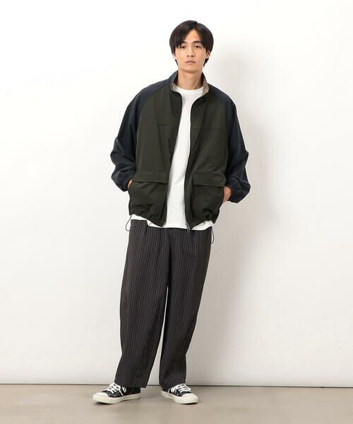 Purple&Yellow / パープルアンドイエロー ブルゾン | ナイロンストレッチブルゾン | 詳細8