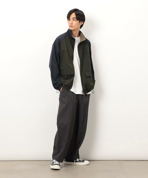 Purple&Yellow / パープルアンドイエロー ブルゾン | ナイロンストレッチブルゾン | 詳細9