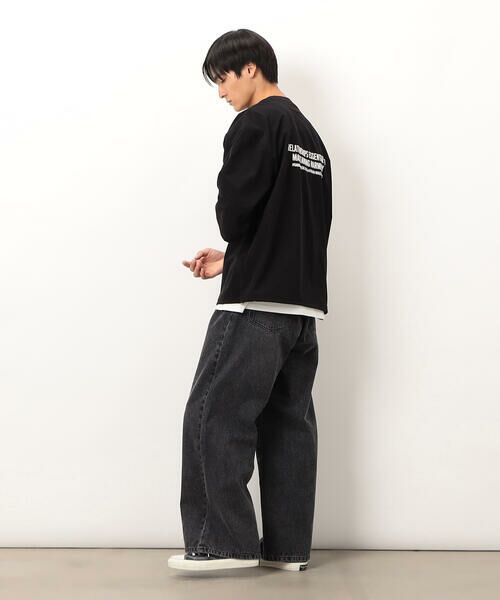 Purple&Yellow / パープルアンドイエロー カットソー | ナイロンストレッチ５分袖プルオーバー | 詳細1