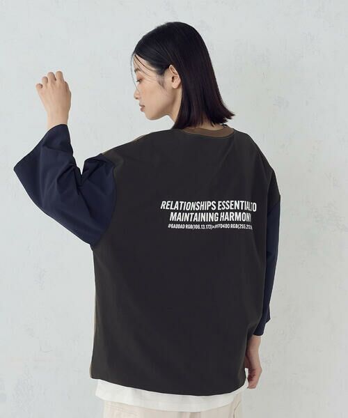 Purple&Yellow / パープルアンドイエロー カットソー | ナイロンストレッチ５分袖プルオーバー | 詳細20