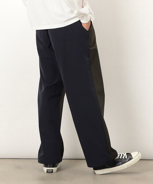 Purple&Yellow / パープルアンドイエロー その他パンツ | ナイロンストレッチワイドパンツ(マルチ)