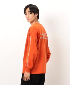 Purple&Yellow / パープルアンドイエロー Tシャツ | 袖＆バックプリント長袖Ｔシャツ