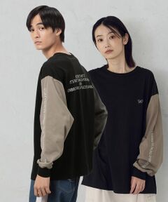 Purple&Yellow / パープルアンドイエロー Tシャツ | 袖＆バックプリント長袖Ｔシャツ