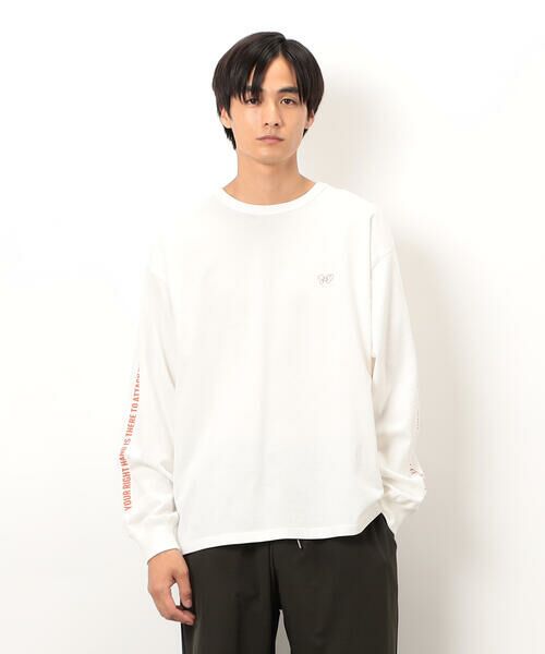 Purple&Yellow / パープルアンドイエロー Tシャツ | 袖＆バックプリント長袖Ｔシャツ | 詳細3