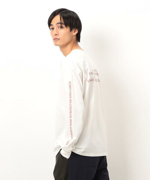 Purple&Yellow / パープルアンドイエロー Tシャツ | 袖＆バックプリント長袖Ｔシャツ | 詳細4