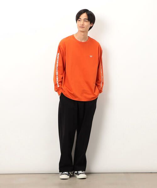 Purple&Yellow / パープルアンドイエロー Tシャツ | 袖＆バックプリント長袖Ｔシャツ | 詳細5