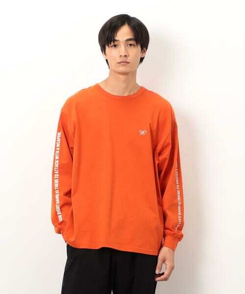 Purple&Yellow / パープルアンドイエロー Tシャツ | 袖＆バックプリント長袖Ｔシャツ | 詳細8