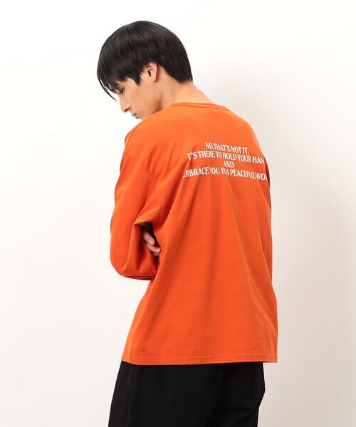 Purple&Yellow / パープルアンドイエロー Tシャツ | 袖＆バックプリント長袖Ｔシャツ | 詳細9