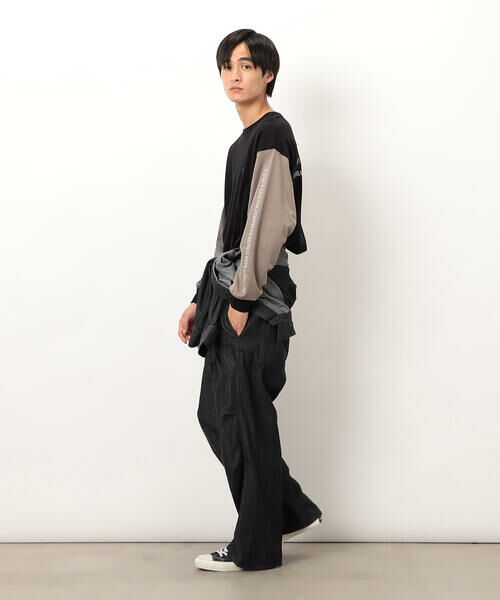 Purple&Yellow / パープルアンドイエロー Tシャツ | 袖＆バックプリント長袖Ｔシャツ | 詳細11