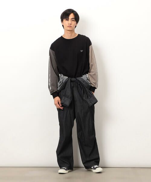 Purple&Yellow / パープルアンドイエロー Tシャツ | 袖＆バックプリント長袖Ｔシャツ | 詳細13